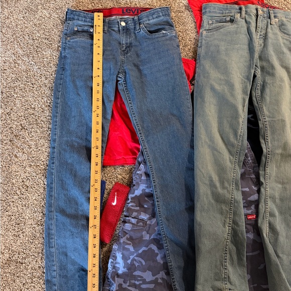 EUC BOYS XL 14/16 LOT SHORTS JEANS LEVIS SHIRTS HOODIE NIKE - Picture 9 of 15